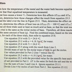 Experiment 25 calorimetry pre lab answers