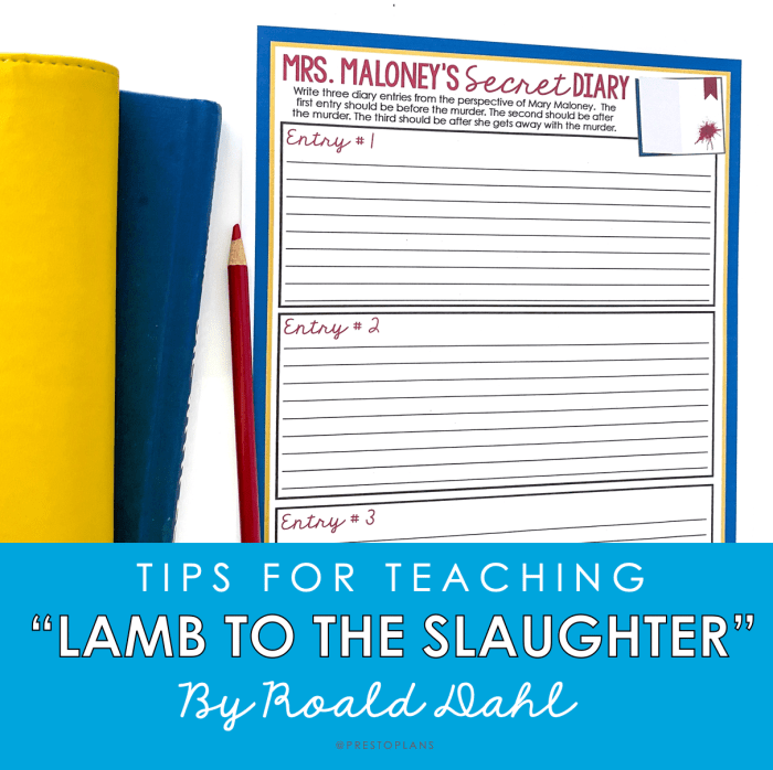 Slaughter lamb questions worksheets abridged