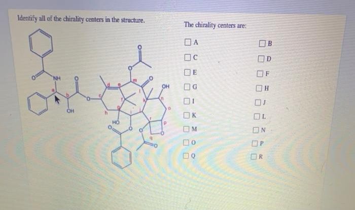 Identify all of the chirality centers in the structure